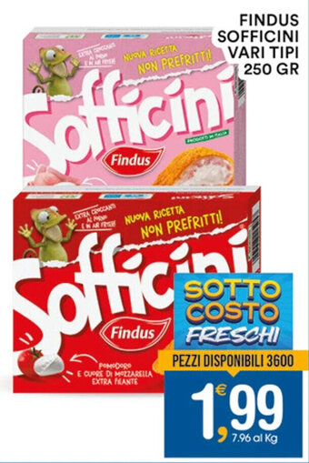 Gecop FINDUS SOFFICINI VARI TIPI 250 GR offerta