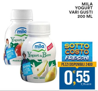 Gecop MILA YOGURT VARI GUSTI 200 ML offerta