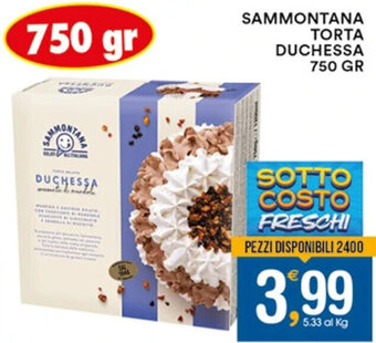 Gecop SAMMONTANA TORTA DUCHESSA 750 GR offerta