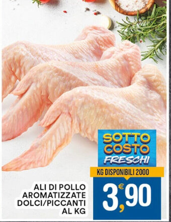 Gecop ALI DI POLLO AROMATIZZATE DOLCI/PICCANTI AL KG offerta
