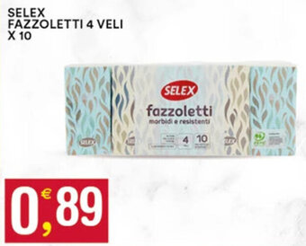 SELEX FAZZOLETTI 4 VELI X 10
