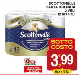 SCOTTONELLE CARTA IGIENICA 2 VELI 12 ROTOLI