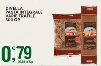 Gecop DIVELLA PASTA INTEGRALE VARIE TRAFILE 500 GR offerta