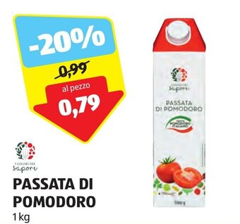 ALDI PASSATA DI POMODORO 1 kg offerta