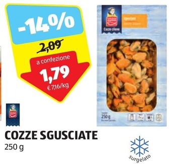 ALDI COZZE SGUSCIATE 250 g offerta