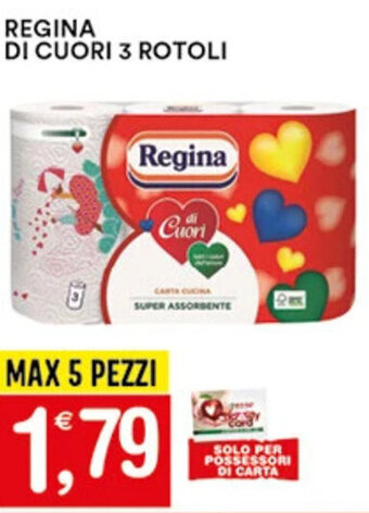 Gecop REGINA DI CUORI 3 ROTOLI offerta
