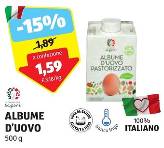 ALDI ALBUME D'UOVO 500 g offerta