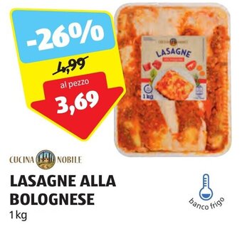 CUCINA NOBILE LASAGNE ALLA BOLOGNESE 1 kg