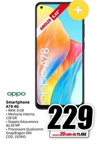 oppo Smartphone A78 4G
