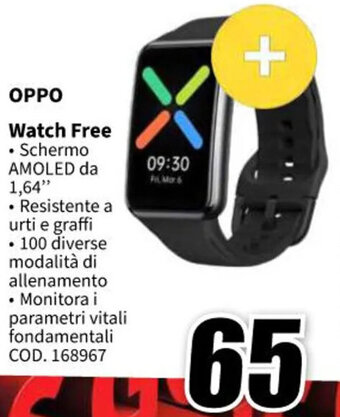 MediaWorld OPPO Watch Free offerta