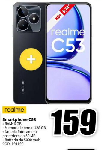 MediaWorld realme Smartphone C53 offerta