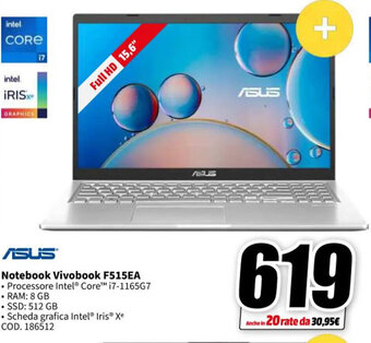 MediaWorld ASUS Notebook Vivobook F515EA offerta
