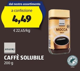 ALDI amarøy CAFFÈ SOLUBILE 200 g offerta