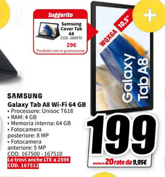 SAMSUNG Galaxy Tab A8 Wi-Fi 64 GB