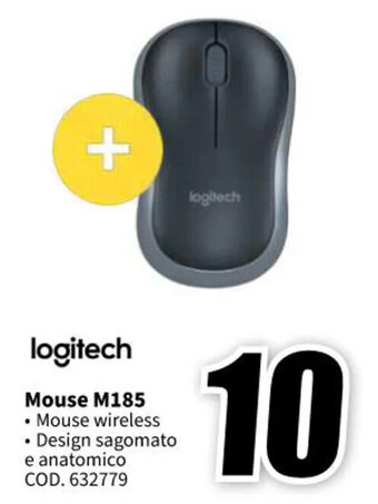 MediaWorld logitech Mouse M185 offerta