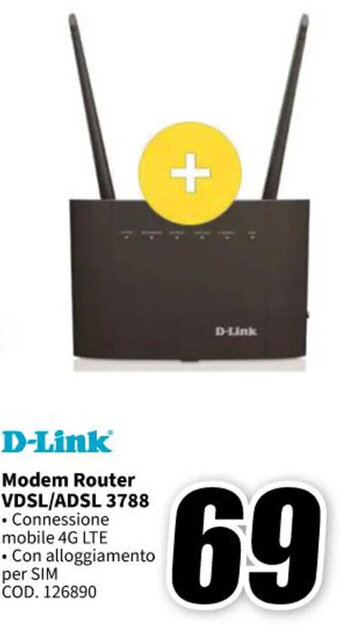 D-Link Modem Router VDSL/ADSL 3788