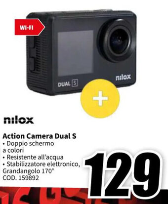 MediaWorld nilox Action Camera Dual S offerta