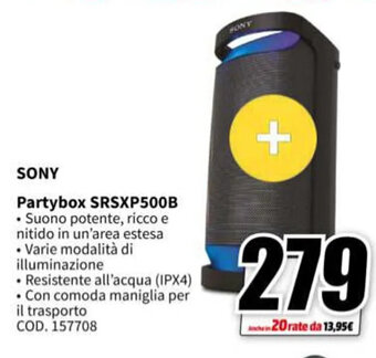 SONY Partybox SRSXP500B
