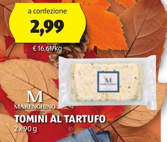 ALDI M MARENCHINO TOMINI AL TARTUFO 2x90g offerta