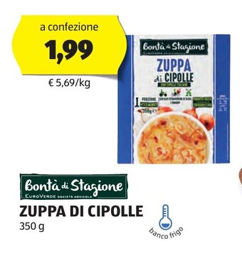 ALDI Bontà di Stagione ZUPPA DI CIPOLLE 350 g offerta
