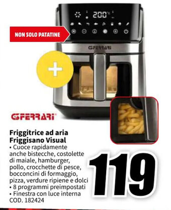 MediaWorld GFERRARI Friggitrice ad aria Friggisano Visual offerta