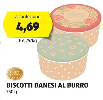 ALDI FINEST BAKERY BISCOTTI DANESI AL BURRO 750 g offerta