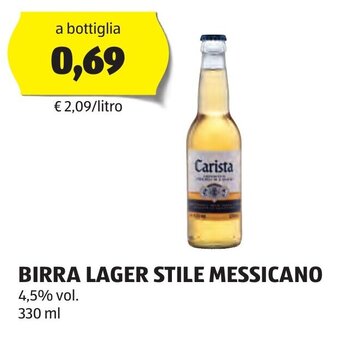 ALDI BIRRA LAGER STILE MESSICANO330 ml offerta