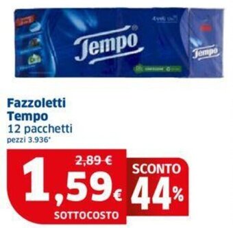 Sigma Fazzoletti Tempo 12 pacchetti offerta