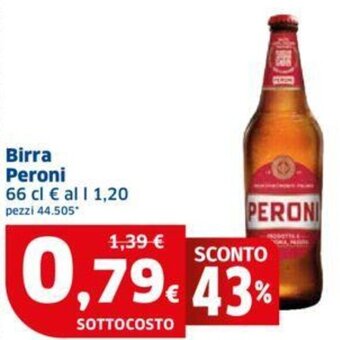 Sigma Birra Peroni 66 cl offerta