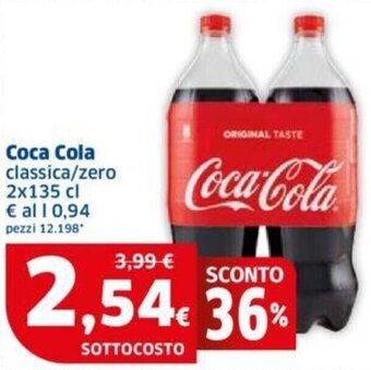Sigma Coca Cola classica/zero 2x135 cl offerta