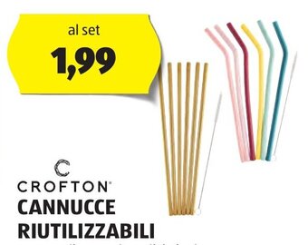 ALDI CROFTON CANNUCCE RIUTILIZZABILI offerta