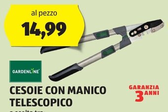 ALDI GARDENLINE CESOIE CON MANICO TELESCOPICO offerta