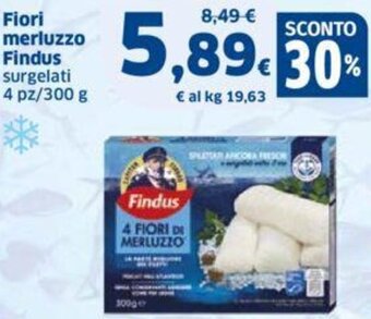 Sigma Fiori merluzzo Findus surgelati 4 pz/300 g offerta