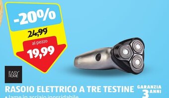 EASY HOME RASOIO ELETTRICO A TRE TESTINE