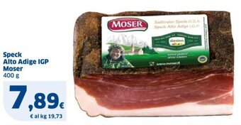 Sigma Speck Alto Adige IGP Moser 400 g offerta