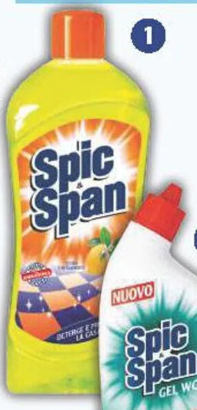 Acqua & Sapone SPIC & SPAN detergente pavimenti assortito 1000 ml offerta