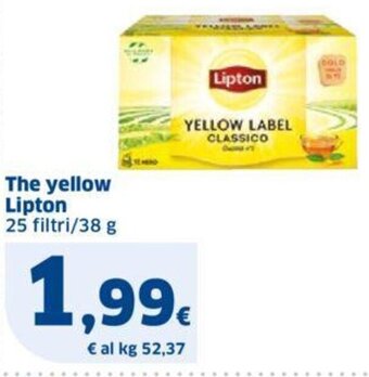 Sigma The yellow Lipton 25 filtri/38 g offerta