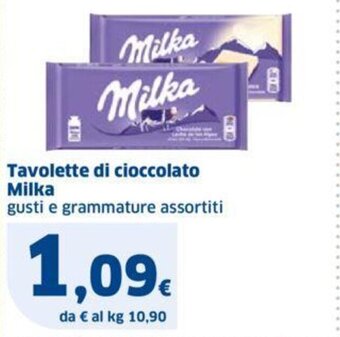 Sigma Tavolette di cioccolato Milka gusti e grammature assortiti offerta