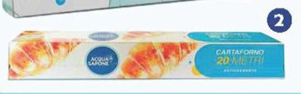 Acqua & Sapone ACQUA& SAPONE rotolo carta forno 20 m offerta