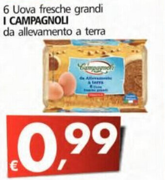 Alter Discount I Campagnoli 6 Uova fresche grandi offerta