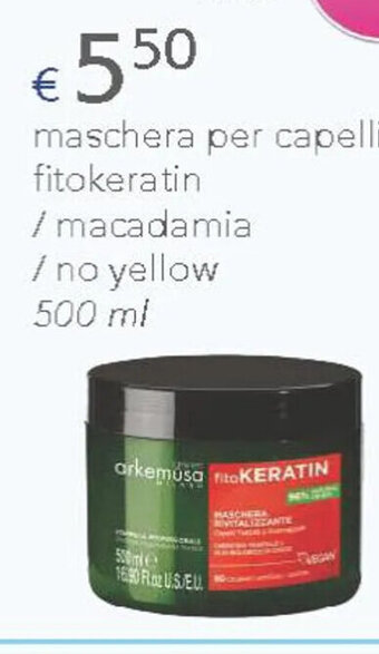 Acqua & Sapone arkemusa maschera per capelli maschera spray fitokeratin 150 ml offerta