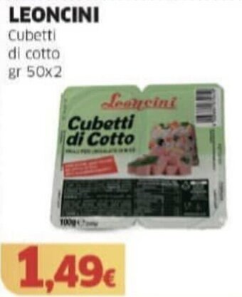 LEONCINI Cubetti di cotto gr 50x2