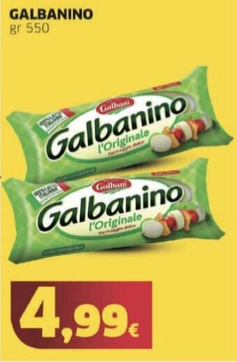 Mercati Alimentari GALBANINO gr 550 offerta