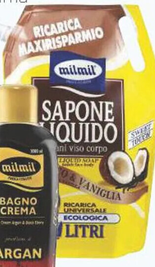 Acqua & Sapone milmil sapone liquido assortito 2000 ml offerta