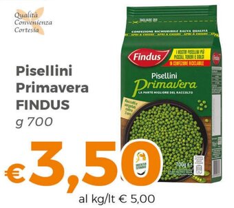 Tocal Pisellini Primavera FINDUS g 700 offerta