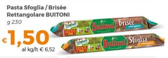Tocal Pasta Sfoglia/Brisée Rettangolare BUITONI g 230 offerta