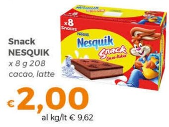 Tocal Snack NESQUIK x 8 g 208 cacao, latte offerta