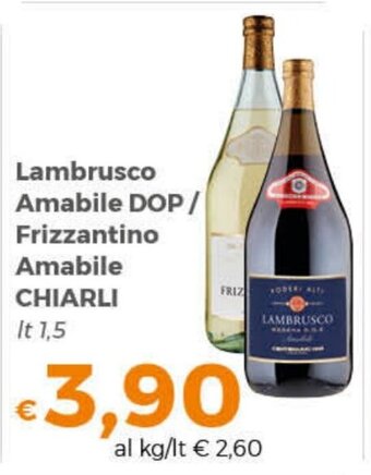 Lambrusco Amabile DOP/ Frizzantino Amabile CHIARLI lt 1,5