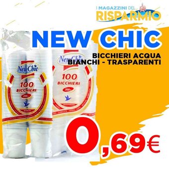 NEW CHIC BICCHIERI ACQUA BICCHIERI - TRASPARENTI