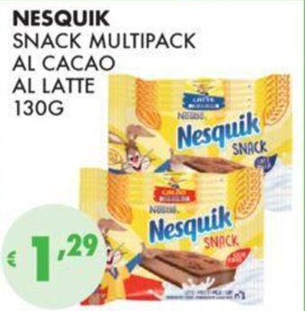 Eté NESQUIK SNACK MULTIPACK AL CACAO AL LATTE 130G offerta